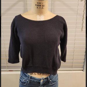 80s Fishnet Crochet Sweater by Plymouth. SZ S/M. Goth, New Wave, Vintage